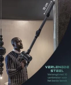 JAP Cyclone C3 - 4in1 Steelstofzuiger - Met Dweilfunctie - Anti-allergie - Snoerloos - Stofzuiger Zonder Zak - Verwisselbare Accu -Winkel Voor Dagelijkse Benodigdheden 1000x1200 3