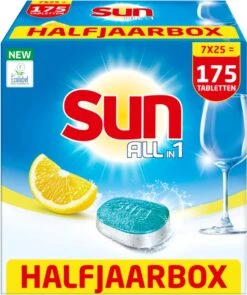 SUN® Sun All-In-1 Citroen Vaatwastabletten - 7 X 24 Tabletten - Voordeelverpakking -Winkel Voor Dagelijkse Benodigdheden 1006x1200 3