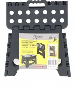 Opvouwbare Kruk - Keukentrap - Zwart -Winkel Voor Dagelijkse Benodigdheden 1010x1200 2