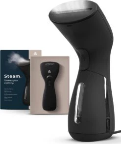 Attic Lux Krachtige Kledingstomer - Handstomer - Professioneel - Compact- Warmt Snel Op - Inclusief Opzetborstel - Zwart