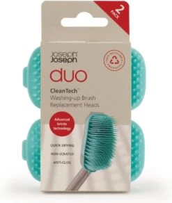 Duo Reserve Borstelkop Voor Afwasborstel, Set Van 2 Stuks, Licht Blauw - Joseph Joseph -Winkel Voor Dagelijkse Benodigdheden 1015x1200 2
