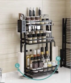 TammaT - Kruidenrek - Kruidenrek Staand - Inklapbare Keukenrek - 3-laags 35x21x56,5CM - Keuken Organizer - Aanrecht Organizer - Keuken Opslag - Roestvrij Staal - Opbergrek - Keuken Organizers - Roestvrij En Krasvrij -Winkel Voor Dagelijkse Benodigdheden 1030x1200