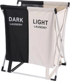 Merkloos Decopatent® Wassorteerder - 60 L - Wasmand 2 Vakken - Opvouwbare Wasmanden - Wassorteerder 2 Vaks - Aluminium Frame - Zwart - Wit 14 Merkloos Decopatent® Wassorteerder - 60 L - Wasmand 2 Vakken - Opvouwbare Wasmanden - Wassorteerder 2 Vaks - Aluminium Frame - Zwart - Wit -Winkel Voor Dagelijkse Benodigdheden 1035x1200 4