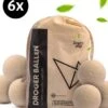 Drogerballen - Droogballen - Wasdrogerballen - Dryerballs - 6 Stuks - XL Formaat - Wol - Set -Winkel Voor Dagelijkse Benodigdheden 1047x1200