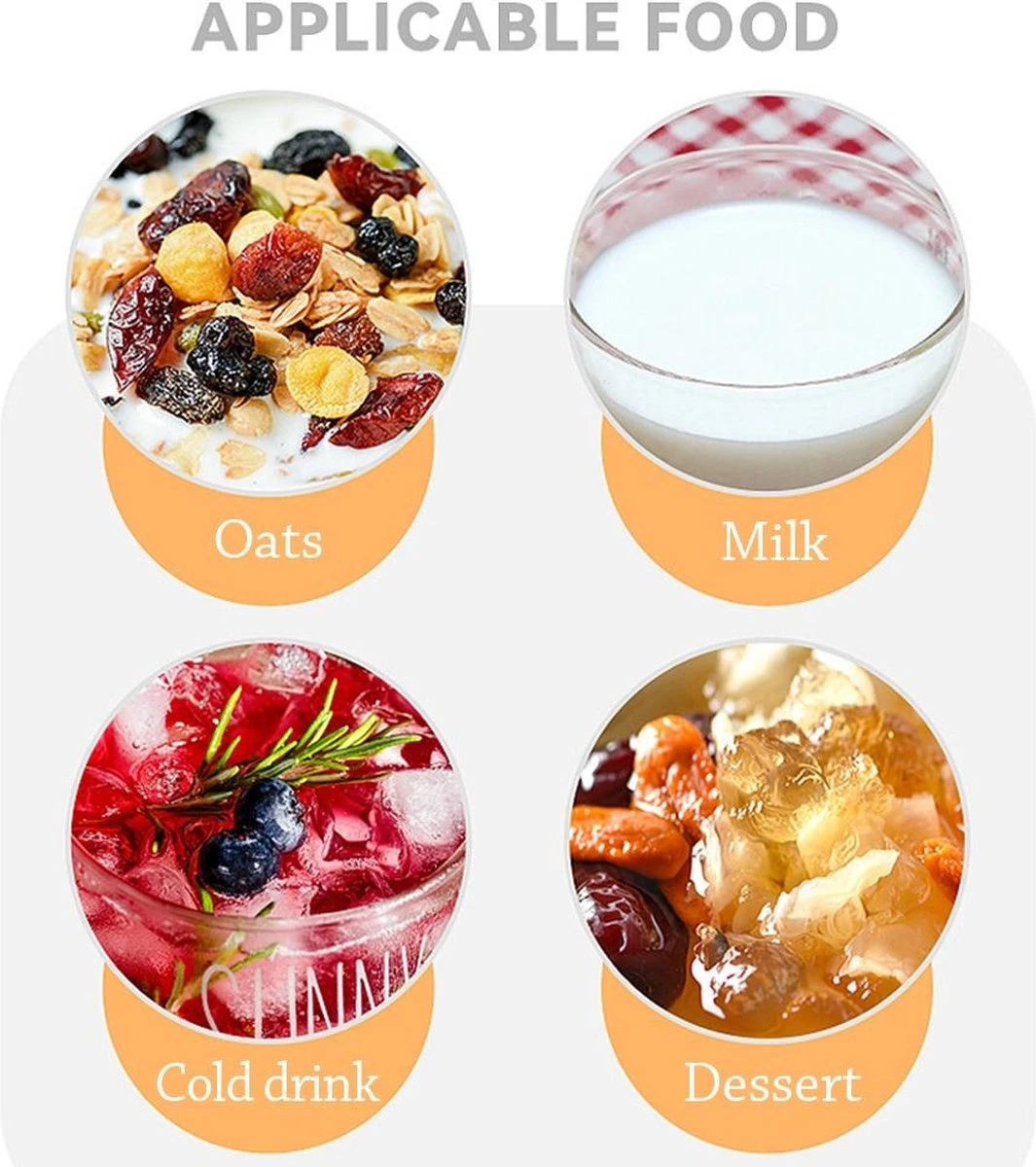 Deluqse Overnight Oats Potjes - Overnights Oats Beker - Set Van 3 - Oats Potjes - Overnight Oats Jar - Muesli Beker - Havermout Potjes 9 Deluqse Overnight Oats Potjes - Overnights Oats Beker - Set Van 3 - Oats Potjes - Overnight Oats Jar - Muesli Beker - Havermout Potjes - Afbeelding 7