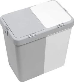 Motek® - Wasmand - 2 Vakken Met Deksel - Met Touch Deksel - Gemaakt Van 100% Gerecycled Kunststof - 80 L - Wasmand Met Deksel - Wassorteerder - Grijs - Wit 16 Motek® - Wasmand - 2 Vakken Met Deksel - Met Touch Deksel - Gemaakt Van 100% Gerecycled Kunststof - 80 L - Wasmand Met Deksel - Wassorteerder - Grijs - Wit -Winkel Voor Dagelijkse Benodigdheden 1072x1200 2