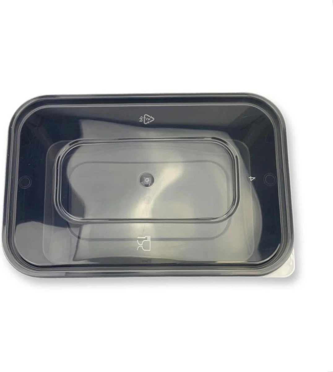 50 Stuks Zwarte Magnetron Bakjes Met Deksel - 500 Cc Bakjes - 500ml Bakjes Met Deksel - Magnetronbakje - Saladebakje Met Deksel - Zwart Bakje - Tapas - Diepvriesbakjes - Vershoudbakjes - Plastic Bakjes Met Deksel - Vershouddoos - Lunchbox 5 50 Stuks Zwarte Magnetron Bakjes Met Deksel - 500 Cc Bakjes - 500ml Bakjes Met Deksel - Magnetronbakje - Saladebakje Met Deksel - Zwart Bakje - Tapas - Diepvriesbakjes - Vershoudbakjes - Plastic Bakjes Met Deksel - Vershouddoos - Lunchbox - Afbeelding 3