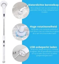 Elektrische Scrubber - Veelzijdige Schrobborstel - Elektrische Schoonmaakborstel - Binnen En Buiten Schoonmaken 13 Elektrische Scrubber - Veelzijdige Schrobborstel - Elektrische Schoonmaakborstel - Binnen En Buiten Schoonmaken -Winkel Voor Dagelijkse Benodigdheden 1099x1200 2