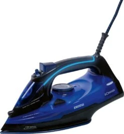 Bomann DB 6038 CB - Droog- & Stoomstrijkijzer - Keramische Zoolplaat 2800 W -Zwart/ Blauw