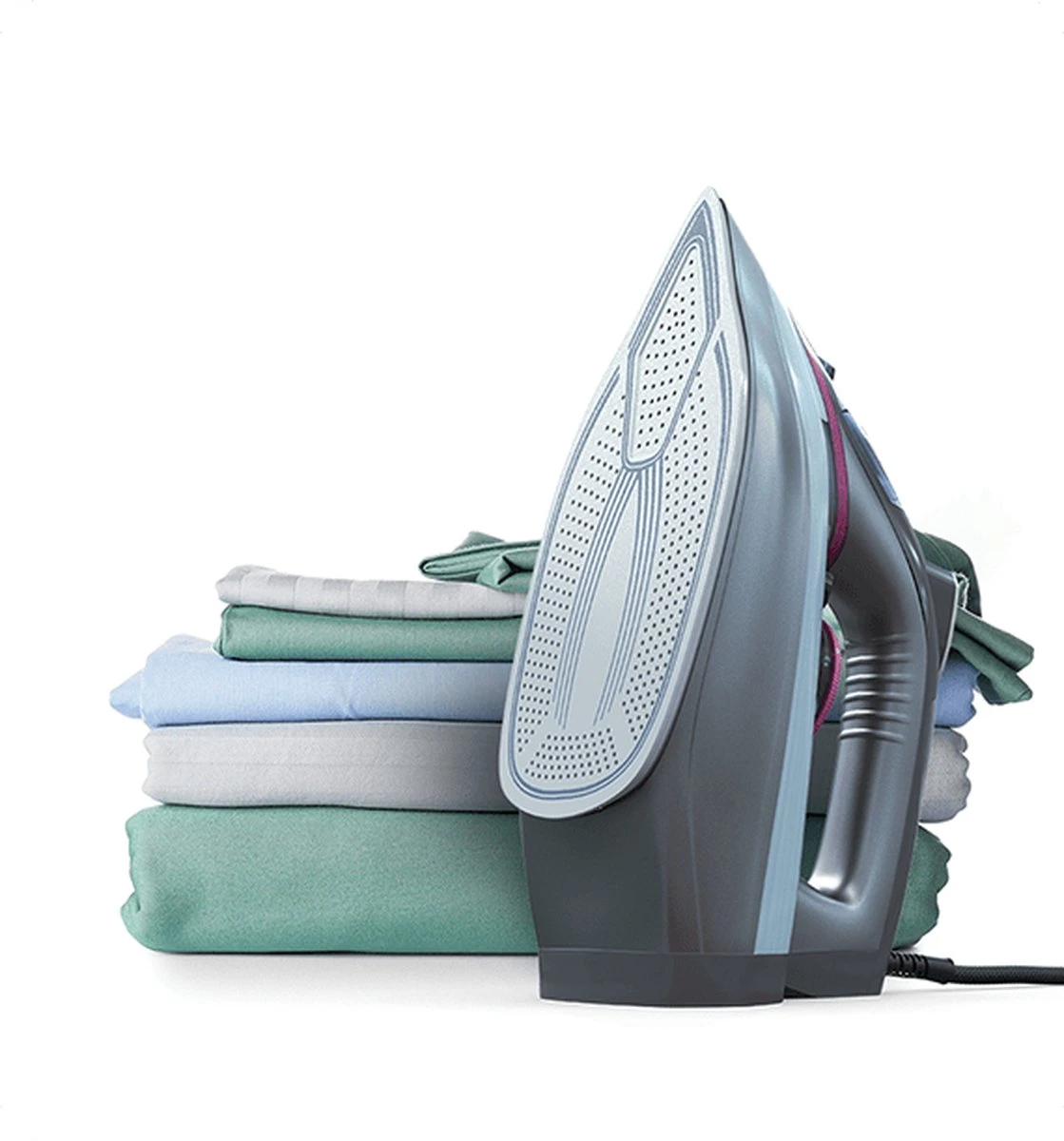 Tesla IR400GP - Droog- & Stoomstrijkijzer - Keramische Zoolplaat - 3100W - Grijs / Paars 6 Tesla IR400GP - Droog- & Stoomstrijkijzer - Keramische Zoolplaat - 3100W - Grijs / Paars - Afbeelding 4