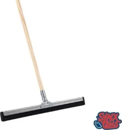 Synx Tools Vloertrekker Met Steel 75cm - Vloerwisser - Trekkers/moppen - Dweilen - Schoonmaakartikelen - Vloermop/Vloerreiniger - Watertrekker Met Steel 150cm