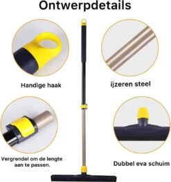 Classic Watertrekker - Met Telescoopsteel (110-138 Cm) - 43.5 Cm Veegbreedte - Vloertrekker - Aftrekker - Douche Trekker 8 Classic Watertrekker - Met Telescoopsteel (110-138 Cm) - 43.5 Cm Veegbreedte - Vloertrekker - Aftrekker - Douche Trekker -Winkel Voor Dagelijkse Benodigdheden 1125x1200 3