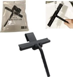 ATV PERFECTUM Douchewisser Zwart Met Ophangsysteem - Raamwisser- Trekker Douche - Silicone - 21cm X 16cm - Badkamer Accessoires - Douchewisser -Winkel Voor Dagelijkse Benodigdheden 1139x1200 4