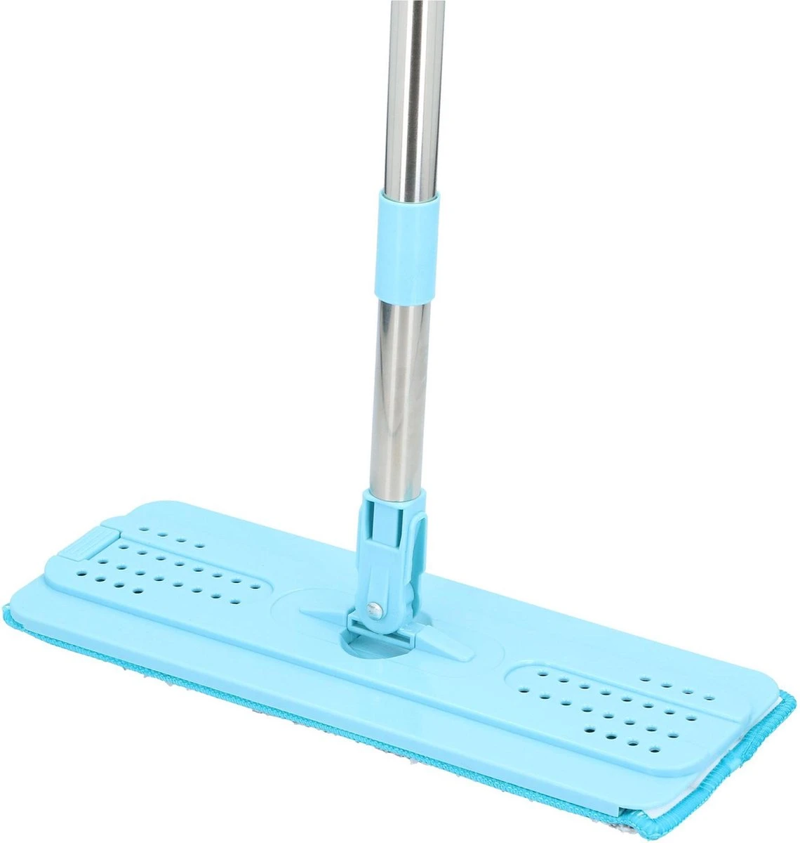 Alpina Platte Mop Met Emmer - Incl. 2 Microvezeldoeken - Voor Harde Vloeren - 360° Draaibaar 12 Alpina Platte Mop Met Emmer - Incl. 2 Microvezeldoeken - Voor Harde Vloeren - 360° Draaibaar - Afbeelding 10