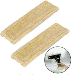 Microvezel Overtrek Cleaning Pads Geschikt Voor Kärcher Window Vac WV 1/WV 2/WV 5/WV 6 (Premium/Plus) - Ruitenreiniger - Vervang Doekjes Reinigingspads - Reserve Window Cleaning Reinigingsdoekjes - Vervangdoeken - Set Van 2 Stuks