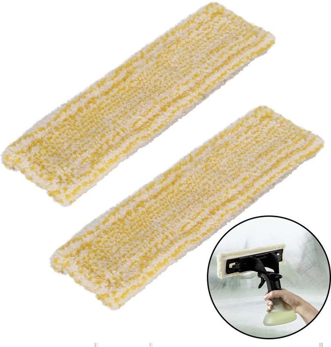 Microvezel Overtrek Cleaning Pads Geschikt Voor Kärcher Window Vac WV 1/WV 2/WV 5/WV 6 (Premium/Plus) - Ruitenreiniger - Vervang Doekjes Reinigingspads - Reserve Window Cleaning Reinigingsdoekjes - Vervangdoeken - Set Van 2 Stuks 3 Microvezel Overtrek Cleaning Pads Geschikt Voor Kärcher Window Vac WV 1/WV 2/WV 5/WV 6 (Premium/Plus) - Ruitenreiniger - Vervang Doekjes Reinigingspads - Reserve Window Cleaning Reinigingsdoekjes - Vervangdoeken - Set Van 2 Stuks