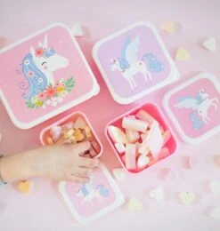 A Little Lovely Company - Brooddoos - Broodtrommel - Lunch & Snack Box Set Van 4 - Eenhoorn 16 A Little Lovely Company - Brooddoos - Broodtrommel - Lunch & Snack Box Set Van 4 - Eenhoorn -Winkel Voor Dagelijkse Benodigdheden 1142x1200 5