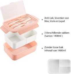 Consumerce® Premium Lunchbox Met 3 Vakken En Bestek Roze – Lunchbox Volwassenen – Japanse Bento Box – Lunchbox Kinderen – Lunchbox Volwassenen Compartimenten – Brooddoos Volwassenen – Broodtrommel – Lunchtrommel – Salade Lunchbox – Saladebox 11 Consumerce® Premium Lunchbox Met 3 Vakken En Bestek Roze – Lunchbox Volwassenen – Japanse Bento Box – Lunchbox Kinderen – Lunchbox Volwassenen Compartimenten – Brooddoos Volwassenen – Broodtrommel – Lunchtrommel – Salade Lunchbox – Saladebox -Winkel Voor Dagelijkse Benodigdheden 1143x1200 1
