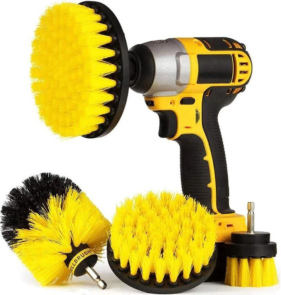 Merkloos 4 Delige Borstelset Voor Boormachine | Schrobborstel Opzetstuk | 4 Maten Boorborstels | Reinigingsborstels Voor Binnen En Buiten | 50mm / 100mm / 120mm / 89mm 3 Merkloos 4 Delige Borstelset Voor Boormachine | Schrobborstel Opzetstuk | 4 Maten Boorborstels | Reinigingsborstels Voor Binnen En Buiten | 50mm / 100mm / 120mm / 89mm