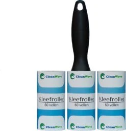 ®CleanWave Kleefroller 180 Zeer Klevende Vellen – Kledingroller Met 1 Stevige Handgreep - 3 Rollen - Extra Klevend - Pluizenroller - Pluizenverwijderaar -Winkel Voor Dagelijkse Benodigdheden 1157x1200 5