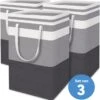 Draagbare Wasmand Met Versterkte Handgrepen - Set Van 3 X 75L Inhoud - Opvouwbaar - Waszakken Voor Wasgoed - Wassorteerder - Organizer Kleding - Wasbox -Winkel Voor Dagelijkse Benodigdheden 1161x1200 2