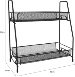QUVIO Kruidenrekken Staal - Kruidenrek Staand - Kruidenrekken Zwart - Opbergrek - Opbergrekken Breedte Van 25 Tot 50 Cm - Opbergrek Zwart - Keukenrek - Keukenrek Staand 2 Laags - Zwart - Metaal 11 QUVIO Kruidenrekken Staal - Kruidenrek Staand - Kruidenrekken Zwart - Opbergrek - Opbergrekken Breedte Van 25 Tot 50 Cm - Opbergrek Zwart - Keukenrek - Keukenrek Staand 2 Laags - Zwart - Metaal -Winkel Voor Dagelijkse Benodigdheden 1167x1200 1