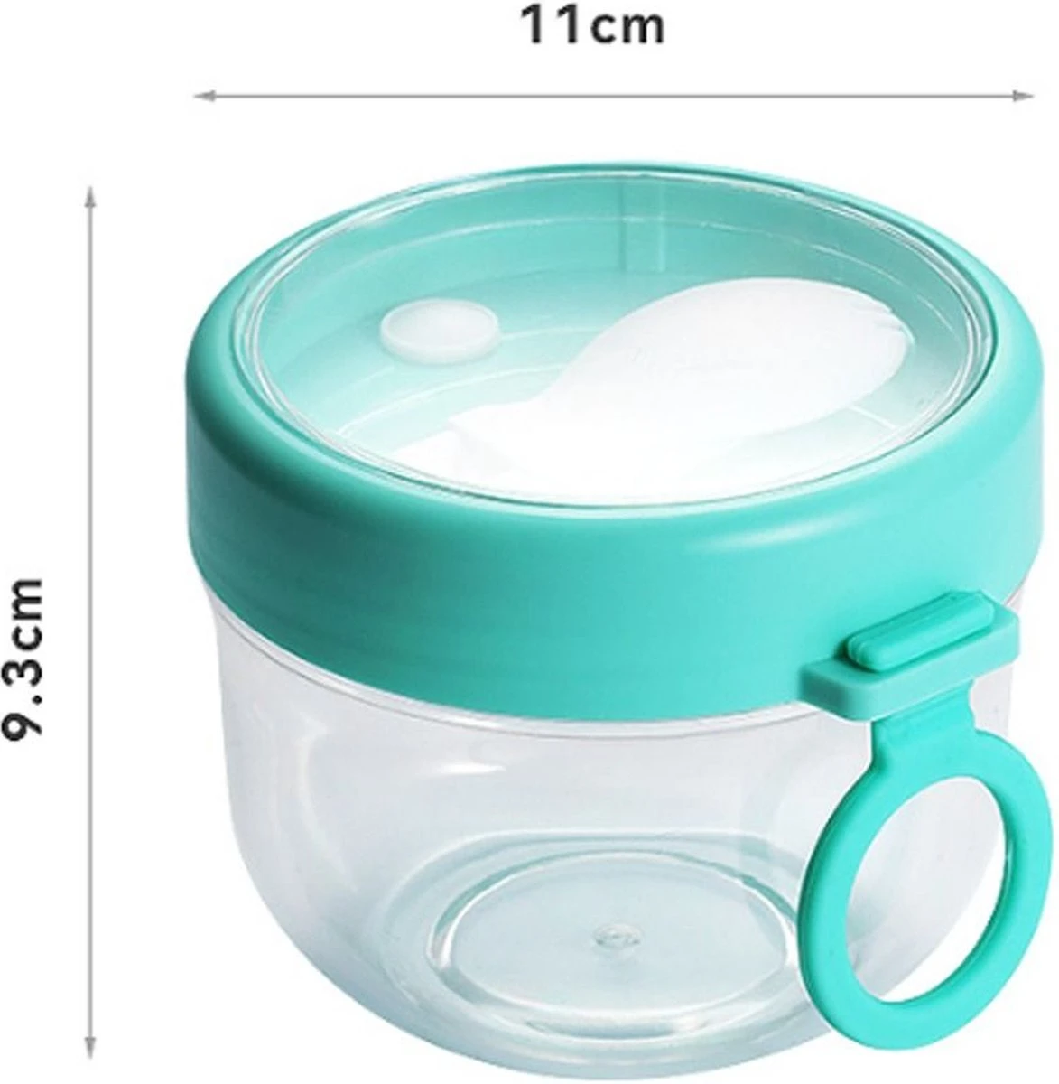 Deluqse Overnight Oats Potjes - Overnights Oats Beker - Set Van 3 - Oats Potjes - Overnight Oats Jar - Muesli Beker - Havermout Potjes 8 Deluqse Overnight Oats Potjes - Overnights Oats Beker - Set Van 3 - Oats Potjes - Overnight Oats Jar - Muesli Beker - Havermout Potjes - Afbeelding 6