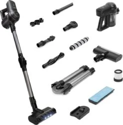 JAP Cyclone C3 - 4in1 Steelstofzuiger - Met Dweilfunctie - Anti-allergie - Snoerloos - Stofzuiger Zonder Zak - Verwisselbare Accu