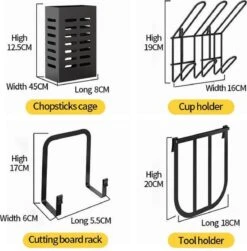 Doogo® Afdruiprek Met Lekbak 2 Laags – Inklapbaar - Muur Hangen Mogelijke - Afwasrek – Met 2 Lekbakken – Extra Accessories Voor Servies En Snijplanken - RVS -Winkel Voor Dagelijkse Benodigdheden 1180x1200 6