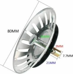 Afvoerzeef Roestvrijstaal - Gootsteen Zeef - Gootsteen Stopper - RVS - 80mm 9 Afvoerzeef Roestvrijstaal - Gootsteen Zeef - Gootsteen Stopper - RVS - 80mm -Winkel Voor Dagelijkse Benodigdheden 1184x1200 5