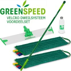 Greenspeed Sprenkler Dweilset Met 2 Microvezel Vlakmoppen