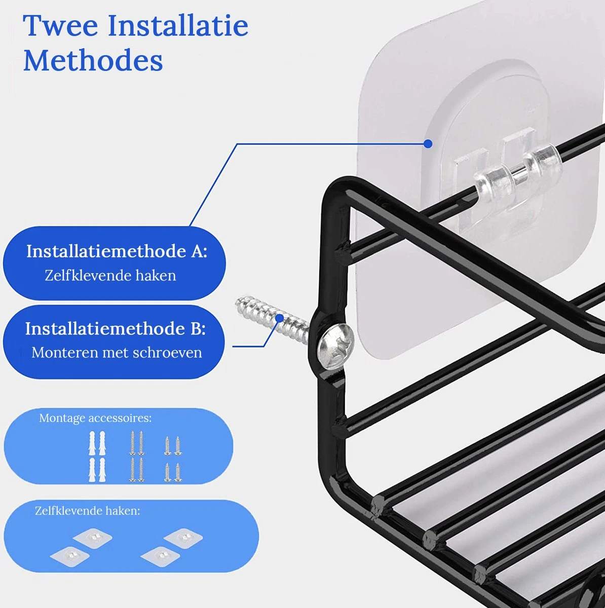 Merkloos Friendly Kitchen - Zwart Ophangbaar Kruidenrek - Modern Strak Kruidenrekje - Staal 6 Merkloos Friendly Kitchen - Zwart Ophangbaar Kruidenrek - Modern Strak Kruidenrekje - Staal - Afbeelding 4