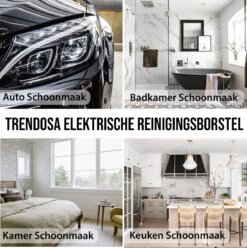 Trendosa Elektrische Schoonmaakborstel - Elektrische Schrobborstel - Poetsmachine - Handborstel - Scrubber- De Badkamer/Keuken/Auto- 10 Opzetstukken Geel 13 Trendosa Elektrische Schoonmaakborstel - Elektrische Schrobborstel - Poetsmachine - Handborstel - Scrubber- De Badkamer/Keuken/Auto- 10 Opzetstukken Geel -Winkel Voor Dagelijkse Benodigdheden 1196x1200 13
