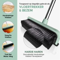 Powarkleen - Vloertrekker Met Steel & Bezem 2 In 1 - Vloerwisser Voor Badkamer Vloer - Groen -Winkel Voor Dagelijkse Benodigdheden 1197x1200 8