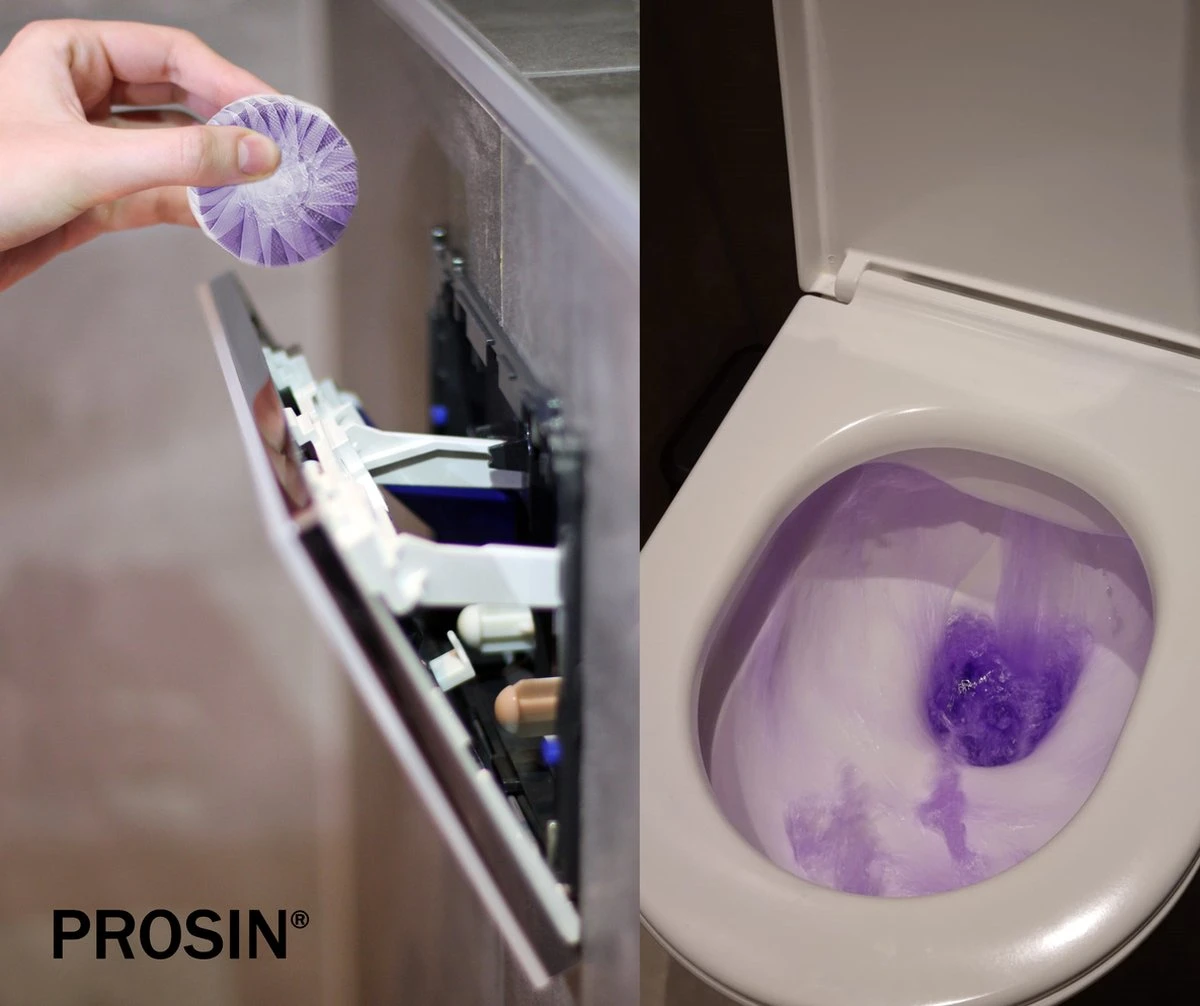PROSIN® Toiletblokjes Inbouwreservoir - WC Discs - Lavendel - WC Blokjes - Toiletblokjes - Toiletblokken - Toiletblokjes Geberit - Stortbakblokjes Toilet - WC Blokjes Voordeelverpakking - WC Blokjes Inbouwreservoir - Toiletblok - Paars Water 5 PROSIN® Toiletblokjes Inbouwreservoir - WC Discs - Lavendel - WC Blokjes - Toiletblokjes - Toiletblokken - Toiletblokjes Geberit - Stortbakblokjes Toilet - WC Blokjes Voordeelverpakking - WC Blokjes Inbouwreservoir - Toiletblok - Paars Water - Afbeelding 3