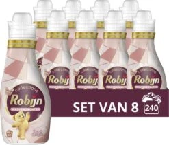 Robijn Collections Rosé Chique Wasverzachter - 8 X 30 Wasbeurten - Voordeelverpakking