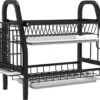 Merkloos Afdruiprek - Afdruiprek Met Lekbak - Afwas - Metaal - Zwart - RVS Afwasrek -Winkel Voor Dagelijkse Benodigdheden 1200x1025 8
