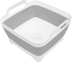 Kurtzy Grijs Inklapbare Afwas Zink/basin, Met Drainage Plug - 16L Water Capaciteit – Vouwbare Kom Met Plastic Handvatten – Draagbare Wasbak Voor Buiten Camping, Reizen, Keuken En Caravan -Winkel Voor Dagelijkse Benodigdheden 1200x1039 5