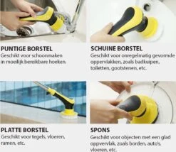 Merkloos Kibani Accu Schrobmachine 3.7V - Spin Scrubber - Elektrische Schrobber - Schrobborstel - Boenmachine - Polijstmachine - Luiwagen - Schrobber Met Steel - Poetsmachine Met 10 Opzetstukken - Multifunctionele Schrobborstel - Elektrische Dweil -Winkel Voor Dagelijkse Benodigdheden 1200x1040 2