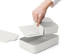 Brabantia Make & Take Bento Lunchbox Incl Bentobox - Large - Kunststof - Light Grey 28 Brabantia Make & Take Bento Lunchbox Incl Bentobox - Large - Kunststof - Light Grey -Winkel Voor Dagelijkse Benodigdheden 1200x1045 2