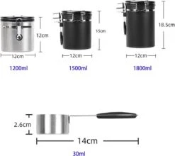 Koffiebonen Opbergbus- Koffiebonen Bewaren - Nieuw Voedsel Bewaren - Kitchen Merchandise - Vooraadbus - Bewaardozen - Kitchen Merchandise - 1.8L Vooraadpot - Voorraadpotten - Gebroken Wit Kleur - Opslagtank Voor Gedroogd Fruit- Opslag Van Koffiebonen 15 Koffiebonen Opbergbus- Koffiebonen Bewaren - Nieuw Voedsel Bewaren - Kitchen Merchandise - Vooraadbus - Bewaardozen - Kitchen Merchandise - 1.8L Vooraadpot - Voorraadpotten - Gebroken Wit Kleur - Opslagtank Voor Gedroogd Fruit- Opslag Van Koffiebonen -Winkel Voor Dagelijkse Benodigdheden 1200x1071 1