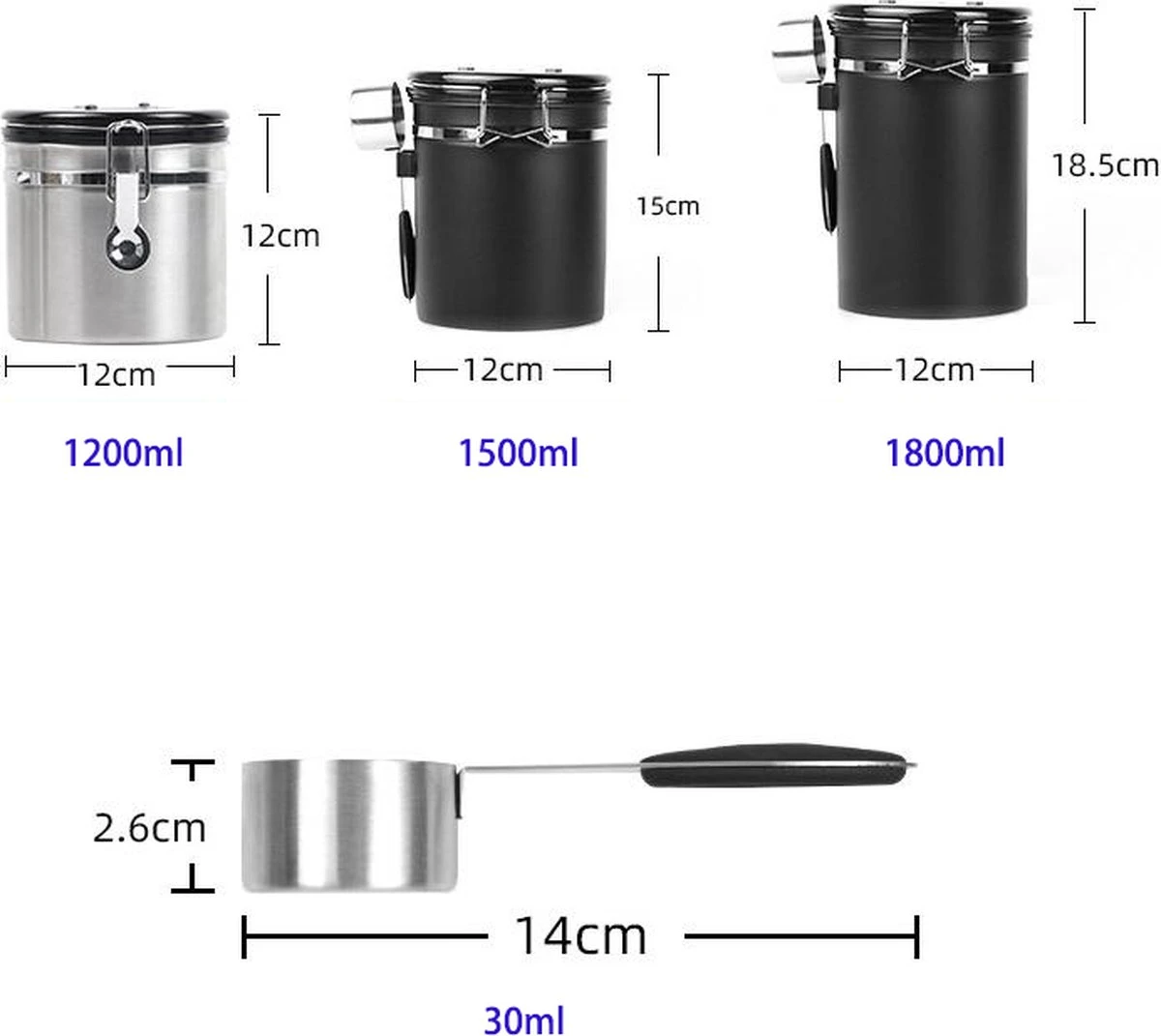 Koffiebonen Opbergbus- Koffiebonen Bewaren - Nieuw Voedsel Bewaren - Kitchen Merchandise - Vooraadbus - Bewaardozen - Kitchen Merchandise - 1.8L Vooraadpot - Voorraadpotten - Gebroken Wit Kleur - Opslagtank Voor Gedroogd Fruit- Opslag Van Koffiebonen 9 Koffiebonen Opbergbus- Koffiebonen Bewaren - Nieuw Voedsel Bewaren - Kitchen Merchandise - Vooraadbus - Bewaardozen - Kitchen Merchandise - 1.8L Vooraadpot - Voorraadpotten - Gebroken Wit Kleur - Opslagtank Voor Gedroogd Fruit- Opslag Van Koffiebonen - Afbeelding 7