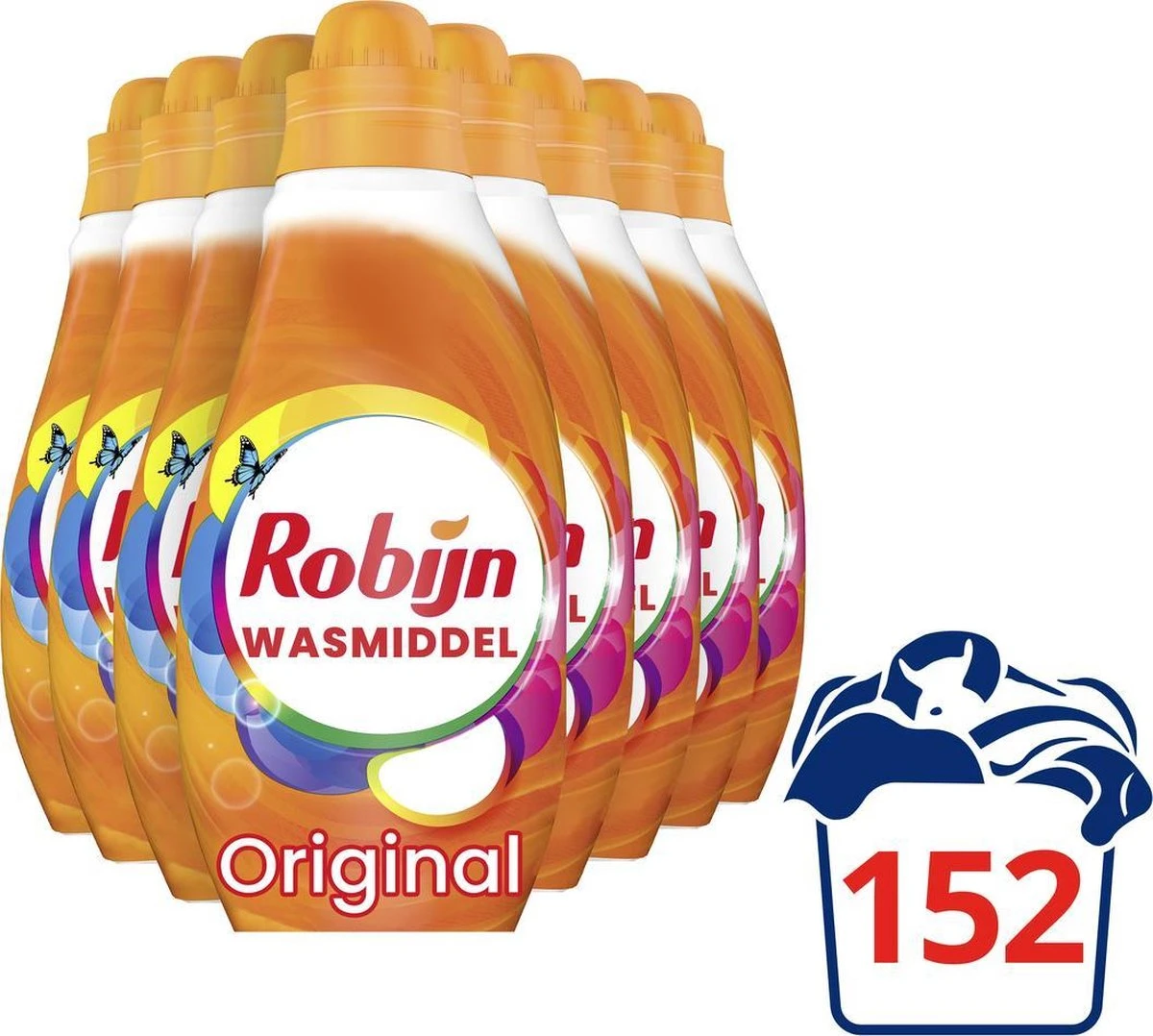 Robijn Klein & Krachtig Color Vloeibaar Wasmiddel - 8 X 19 Wasbeurten - Voordeelverpakking 6 Robijn Klein & Krachtig Color Vloeibaar Wasmiddel - 8 X 19 Wasbeurten - Voordeelverpakking - Afbeelding 4