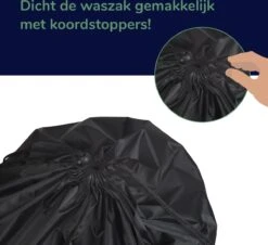Wonair - Grote Waszak - Laundry Bag - Wash Me - 60x90cm - Zwart - Met Trekkoord 16 Wonair - Grote Waszak - Laundry Bag - Wash Me - 60x90cm - Zwart - Met Trekkoord -Winkel Voor Dagelijkse Benodigdheden 1200x1097 1