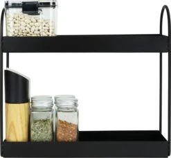 QUVIO Kruidenrek Staand - Keukenrek - Kruidencarrousel - Aanrecht Organizer -Keuken Organizer - Opbergrek - Metaal - 10 X 32 X 29 Cm - Zwart 8 QUVIO Kruidenrek Staand - Keukenrek - Kruidencarrousel - Aanrecht Organizer -Keuken Organizer - Opbergrek - Metaal - 10 X 32 X 29 Cm - Zwart -Winkel Voor Dagelijkse Benodigdheden 1200x1108