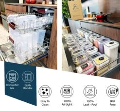 Empyrea Set Van 24 Luchtdichte Vershouddozen, Voorraad Bussen Opslag En Organisatie, Keuken En Voedselcontainer, Voorraadpotten Van Kunststof, BPA-vrij, 72 Etiketten, 3 Markers En 8 Lepels Meegeleverd | Keuken Organizer Voorraadcontainers 10 Empyrea Set Van 24 Luchtdichte Vershouddozen, Voorraad Bussen Opslag En Organisatie, Keuken En Voedselcontainer, Voorraadpotten Van Kunststof, BPA-vrij, 72 Etiketten, 3 Markers En 8 Lepels Meegeleverd | Keuken Organizer Voorraadcontainers -Winkel Voor Dagelijkse Benodigdheden 1200x1117 1