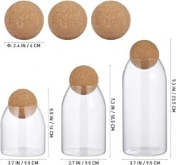 Igoods Helderglazen - Voorraadpot Met Kurkbal - Thee- En Koffiebus Met Bolvormig Houten Deksel - Voedselblikken - Keukenopslag - Opslagpotten 12 Igoods Helderglazen - Voorraadpot Met Kurkbal - Thee- En Koffiebus Met Bolvormig Houten Deksel - Voedselblikken - Keukenopslag - Opslagpotten -Winkel Voor Dagelijkse Benodigdheden 1200x1121 3