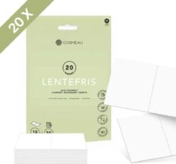 Cosmeau Wasmiddel Wasstrips 20 Wasbeurten Lentefris Wasvellen Wasdoekjes Detergent Sheets Wasdoekjes Proefpakket - Plasticvrij Biologisch Afbreekbaar