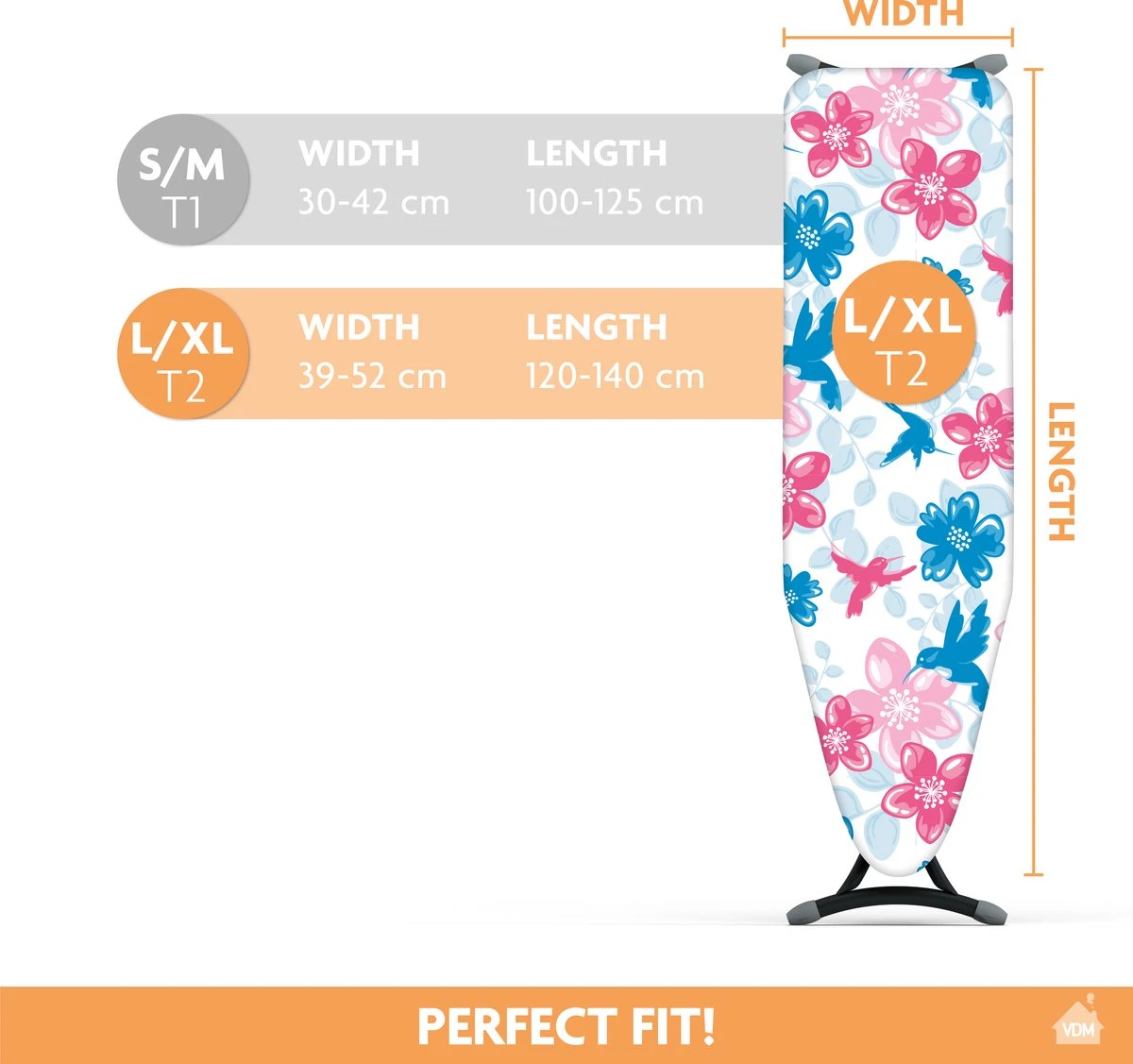 Laundryspecialist 3 Laagse COMFORT Strijkplankhoes - Optimaal Strijkcomfort En Stoomdoorlatend - Maat L/XL Voor Een Breedte Van 39 Tot 53 Cm En Een Lengte Van 120 Tot 141 Cm 5 Laundryspecialist 3 Laagse COMFORT Strijkplankhoes - Optimaal Strijkcomfort En Stoomdoorlatend - Maat L/XL Voor Een Breedte Van 39 Tot 53 Cm En Een Lengte Van 120 Tot 141 Cm - Afbeelding 3
