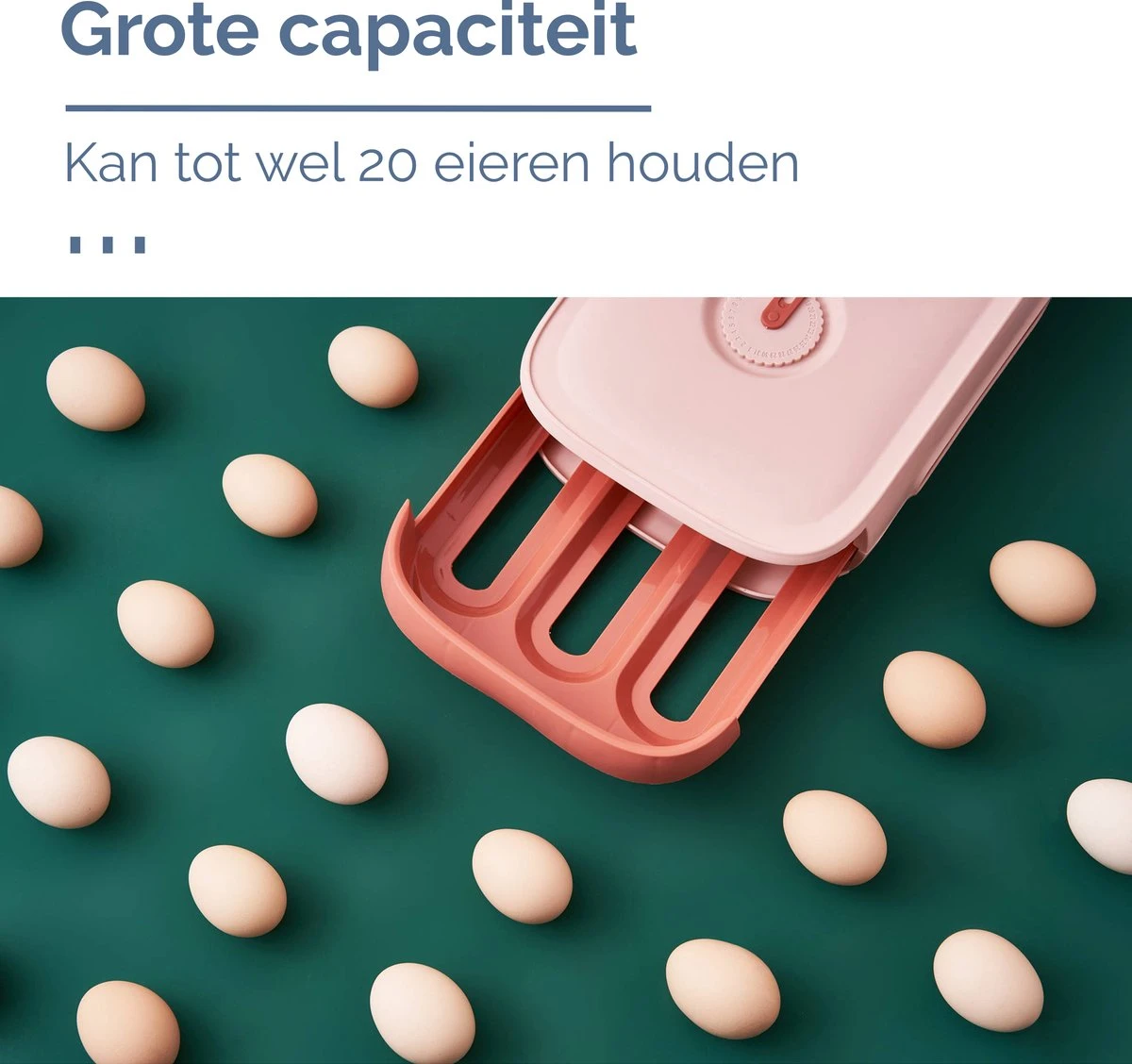 EGG BOX Wit Ei Opbergbox Eierhouder Eierdoos Koelkast Organizer 6 EGG BOX Wit Ei Opbergbox Eierhouder Eierdoos Koelkast Organizer - Afbeelding 4